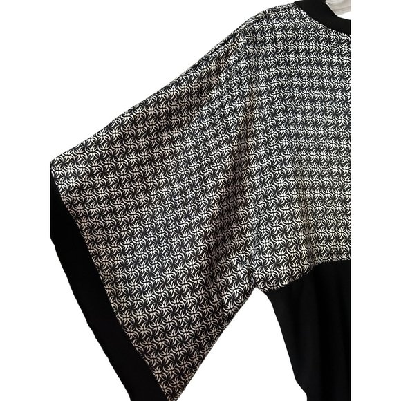 Studio 1940 Black and White Top Blouse Size XL - Picture 7 of 8